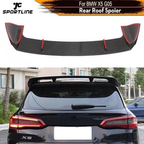 Carbon Fiber Roof Spoiler for BMW X5 G05 2019 2020 Carbon Fiber Rear Roof Spoiler Wing Boot Lid Lip