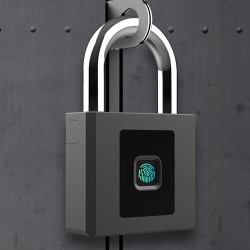Smart fingerprint password bluetooth large mini home outdoor waterproof anti-theft warehouse with key door lock small padlock