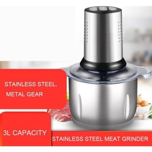 Meat Grinders grinder USES a 3-liter, multi-purpose electric stainless steel blender to crush and chilli vegetables