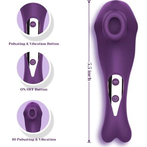 Clitoral Sucking G-Spot Vibrator Waterproof Rechargeable Nipple Suction Stimulator With 10 Modes Sex Toy For Women adult toys