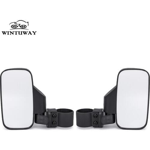 WINTUWAY Universal Motorcycle Side Mirrors Moto Rearview Mirror Case For Polaris Ranger RZR, Can Am Commander, Maverick X3