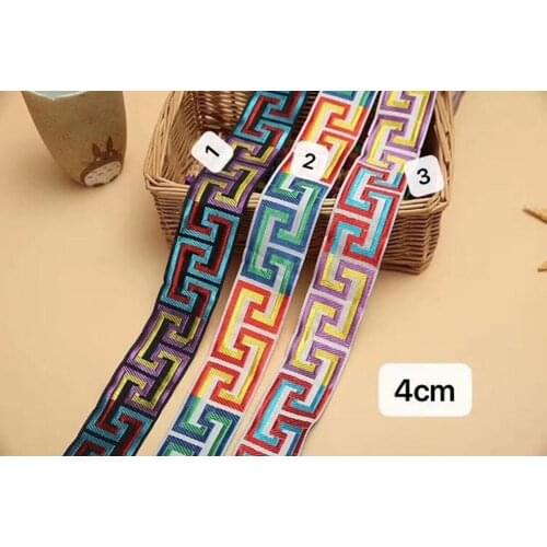 4cm ethnic style jacquard webbing,QC0422K