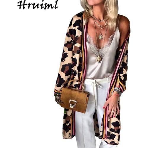 Elegant Cardigan Women Casual Fashion New Fall Clothes for Women Long Sleeve Leopard Print Vintage Sweaters Autumn Winter