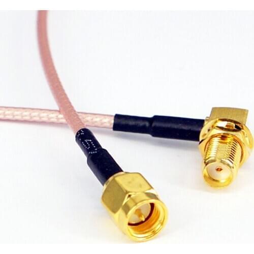 10pcs Wifi Antenna Extension Cable Line SMA Male to SMA Female Plug Right angle to SMA Female Connector