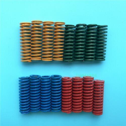 4pcs Colorfull High Strength Superalloy Steel Die Spring height 25mm OD 8mm For Heated bed CREALITY PRUSA I3 3D Printer Parts