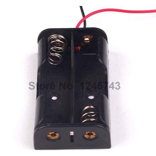 5PCS 23V AA Battery Holder Case Box Black w Wire Leads