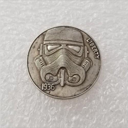 American Morgan Hobo Coin Star Mask Coin Gift Star Mask Coin Souvenir Lucky Coin