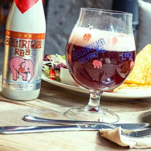 Belgian Pink Elephant Beer Mug Pot-bellied Short-footed Craft Beer Mug Tulip Wine Glass wine glasses