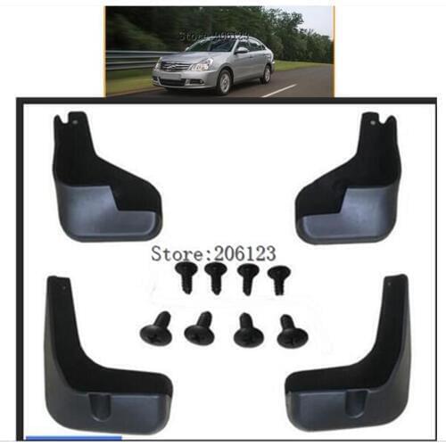 Car Mud Flaps For Nissan Almera G11 Russia Version / Sylphy 2012-2016 Splash Guards Mud Flap Mudguards Fender G15 2013 2014 2015
