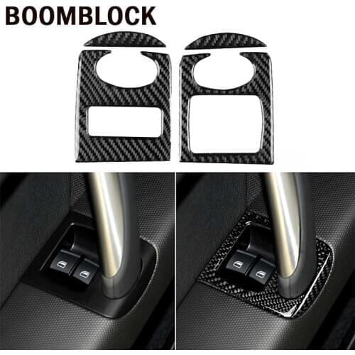 BOOMBLOCK Car Window Lifter Button Panel Trim Decorative Cover sticker For Audi TT 8n 8J mk1 mk2 mk3 TTRS 2008 2009 2010-2014
