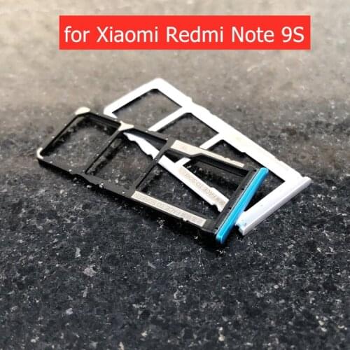 For Xiaomi Redmi Note 9S Card Tray Holder SIM Micro SD Card Slot Adapter Holder for Redmi Note 9S Repair Spare Parts