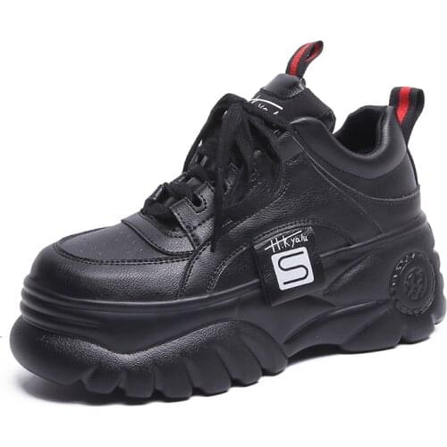 European station 2019 father shoes girl spring night muffin shoes women thick soled casual shoes increase ins sneakers