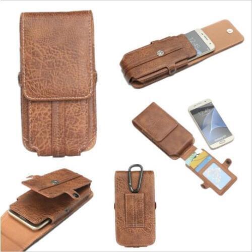 FSSOBOTLUN For BQ BQS-4800 Blade Case Stone pattern pu Leather Men phone Waist Bag Clip Belt Pouch Phone Holster Cover BQ 4800