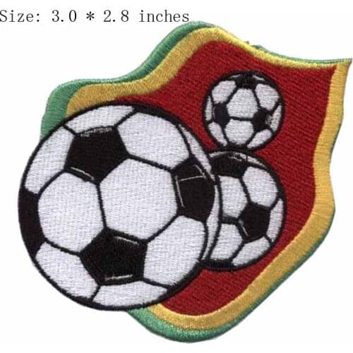 Football 3.0"wide embroidery patch for applique/playing/field