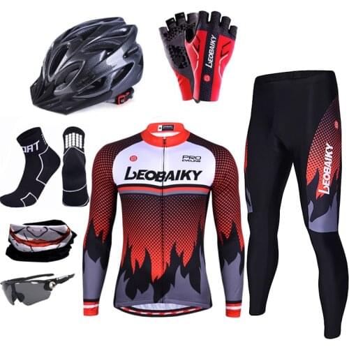 Summer Pro Team Long Sleeve Cycling Jersey Set Men Mtb Road Racing Bike Outfit Sportswear Bicycle Clothing Ciclismo Skinsuit