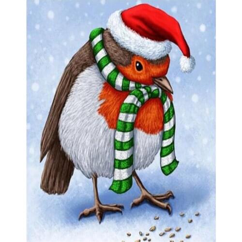 Square/Round 5D DIY Christmas Animal Chicken Diamond Painting 3D Embroidery Cross Stitch 3D Home Decoration Gift FC543