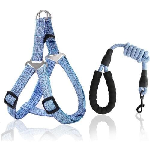 Soft Pet Dog Harness Leash Set Adjustable Chihuahua Harness Vest Dog Leash for Small Medium Dogs Cats Pet Products Walking