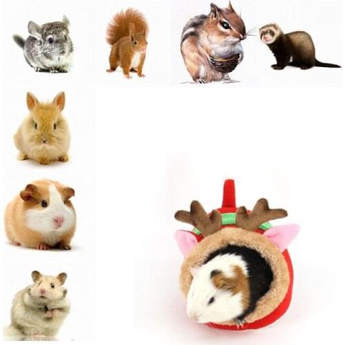 Hamster Squirrel Nest Coral Fleece Soft Plush Washable Nest Cute Little Animals House Cat Mat Sofa Pet Supplies
