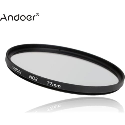 Andoer 77mm Fader ND Filter Kit Neutral Density Photography Filter Set (ND2 ND4 ND8) for Nikon Canon Sony Pentax DSLRs Camera