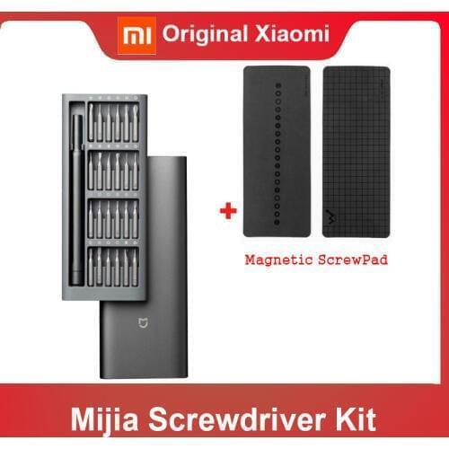 2020 Original Xiaomi Daily Use Screwdriver Kit 24 Precision Magnetic Bits Alluminum Box DIY Screw Driver Set For Smart home