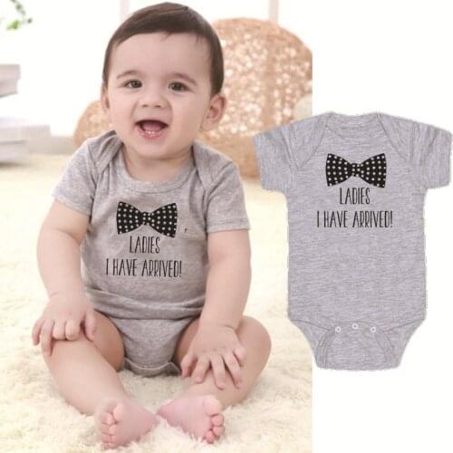 0-24 Monthes Baby Jumpsuit Letters Printing Gray Cotton Infant Boy Girl Romper Baby Girl Clothes Newbonr Romper