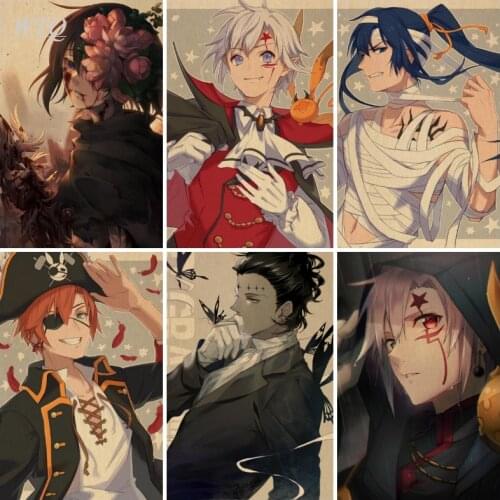 D.Gray-man Retro Poster Home Decor Anime Posters Wall Poster Canvas Painting Wall Decor Wall Art Photos for Childrens Room