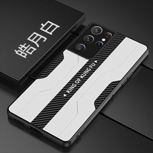 For Samsung Galaxy S21 Plus Ultra 5G Luxury Fashion Shockproof Soft PU Leather TPU Rubber Phone Case Cover