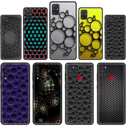 Silicone Cover for Samsung Galaxy A32 A52 A72 4G A12 A21S A51 A71 5G A21 EU A31 A41 Luxury Phone Case Shell Abstract Textures