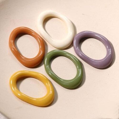 10pcs Spring Colours Acrylic Connector For DIY Making Necklace Earrings Handbag Chain Jewelry Accessories Findings & Component