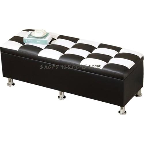 Storage Stool Storage Stool Clothing Store Shoe Store Sofa Stool Rectangular Household Shoe Changing Stool Solid Wood Shoe Cabin