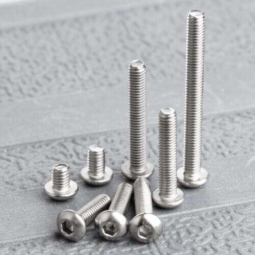 50Pcs Stainless Steel Hexagonal Countersunk Screws Flat Head Hex Socket Cap Screw Bolts M3*4mm/5mm/10mm/12mm/14mm/16mm/20mm/30mm