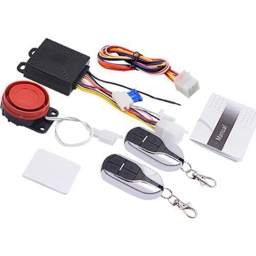 12V Universal Alarm System For Motorcycle Bicycle Scooter Anti-theft Security Alarm Double Remote Control Safety Alarm System