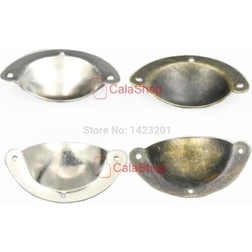 20 Pcs / Lot 50mm x 20mm Jewelry Box Cabinet Cupboard Dresser Drawer Pull Furniture Door Handle With Screws