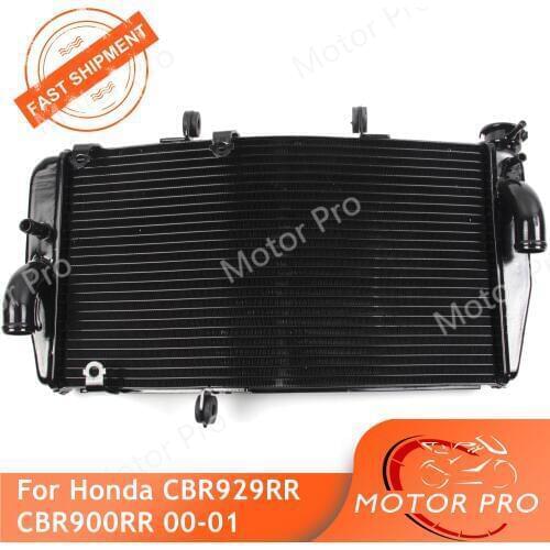 Aluminum Radiator For Honda CBR929RR CBR900RR 2000 2001Motorbike Cooling Cooler CBR 900 929 RR CBR900 CBR929 CBR900RE CBR929RE