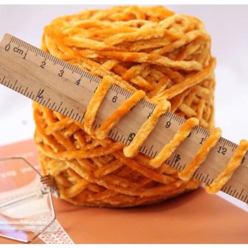 5 Pieces 500G Chenille Gold Lines Wool Handmade Crochet Stick Pin DIY Woven Bag Blanket Scarf Medium Thread