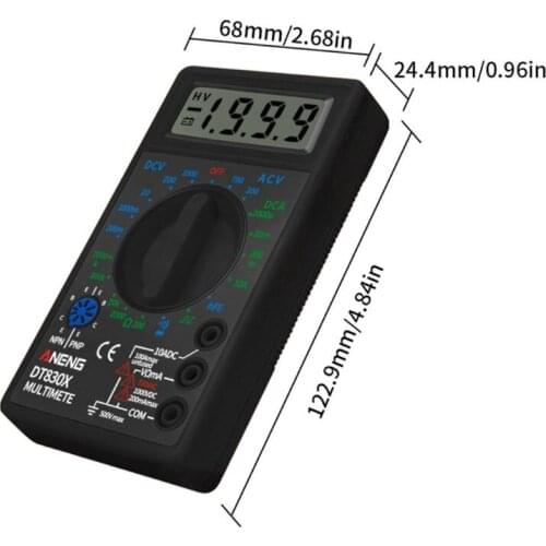Digital Multimeter Voltmeter Ammeter Ohmmeter DC10V~1000V AC 750V Current Tester Y5JA