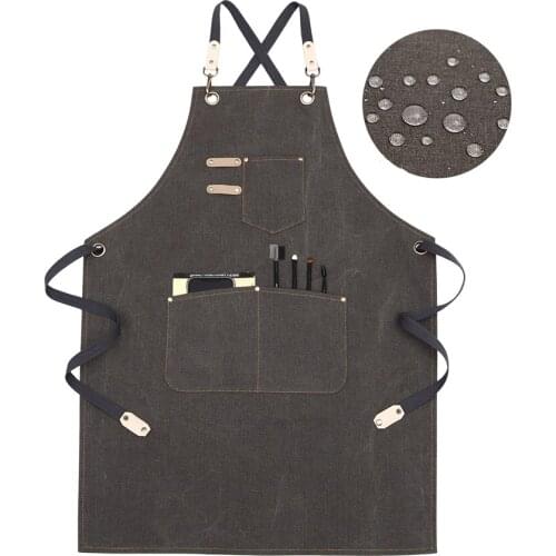 Milk Tea Shop Apron New Strap Aprons Drawn Hairdressing Makeup Artists Overalls Water Proof Household Products Kitchen Supplies