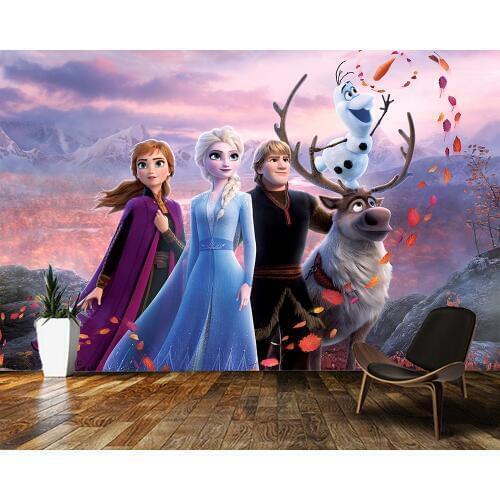 Custom papel DE parede infantil,Snowmen Young man Cartoons Girls photo mural for bedroom room TV children room wall vinyl paper