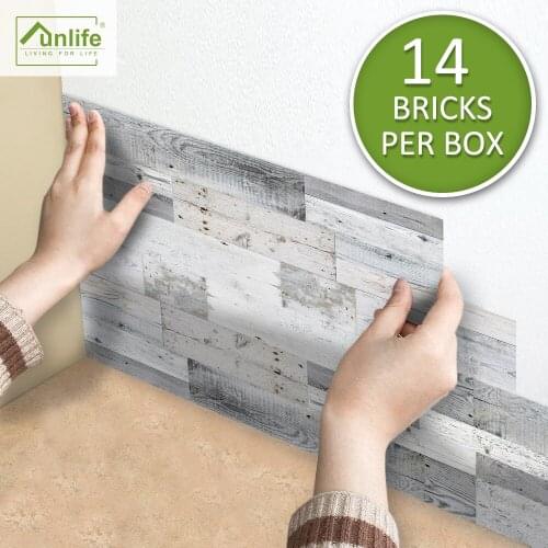 Funlife® AMERICAN STYLE™14pcs Waterproof Wall Backsplash Tile Stickers Floor Makeover for Fireplace Kitchen Bathroom Home Decors