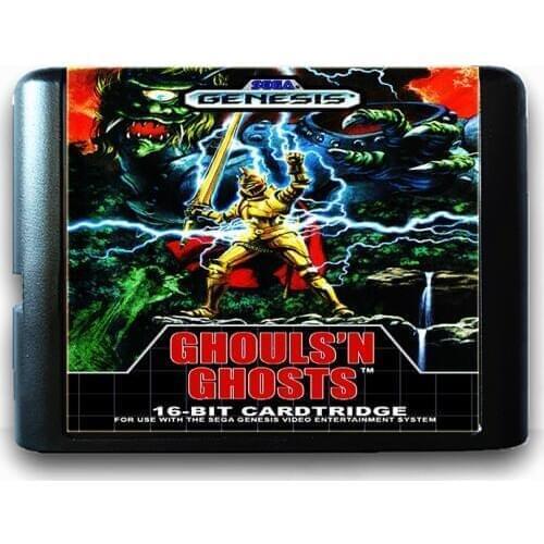 Ghouls 'n Ghosts for 16 bit Sega MD Game Card for Mega Drive for Genesis Video Game Console PAL USA JAP