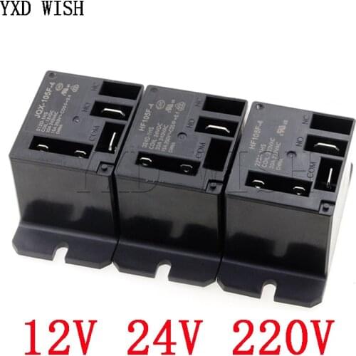 JQX-105F-4-12V-1HS JQX-105F-4-24V-1HS JQX-105F-4-220V-1HS Relay Air Condition Relay 30A HF105F 4 Pin For Air Conditioner