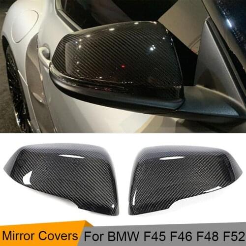 Mirror Caps Covers For BMW 1 2 X1 Z4 Series F52 F45 F46 F45 F48 F49 Z4 Rearview Mirror Covers Carbon Fiber