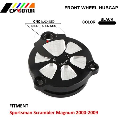 Motocycle Front Rear Wheel Hub Set Cover Lid For Sportsman Scrambler Magnum 2002 2003 2004 2005 2006 2007 2008 2009 02 03 04-09