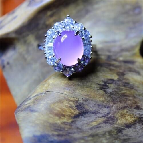 Liemjee Wholesale Fashion Jewelry Pink Agate Special Silver Plated Ring For Women Feature Concise Namour Charm Gift Seasons