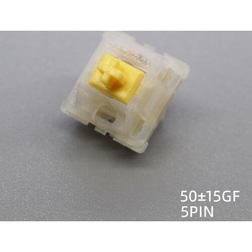 Gateronyellow switch Mechanical keyboard yellow switch 5pin White red black brown switch keyboard linker