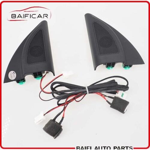 Baificar New Genuine Triangle Head Tweeter Speakers Car Audio Trumpet Speakers Tweeter With Wire For 2017 Hyundai Solaris Verna