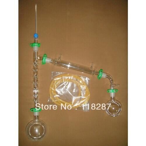 New 500ml distillation apparatus,vacuum distillation kit with Vigreux column