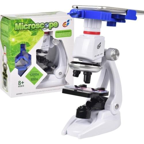 Student Science Experiment Equipment with Mobile Phone Bracket Biological Microscope Childrens Early Education Educational Toys