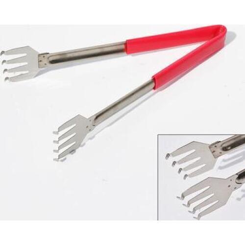 AGP BGA Stainless Steel Tin Soldering Pot Gold Tone Clamp Clip 29cm Length