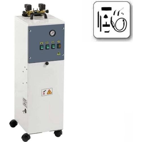 Steam cleaner generator 2 outlets wheels portable textile surface professional cleaning AV01P DUAL TOP